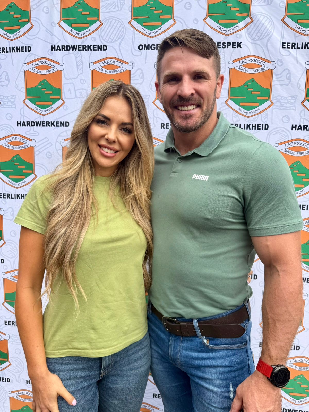 Jaco Kriel and Nastassja Ras at Laerskool Magalieskruin