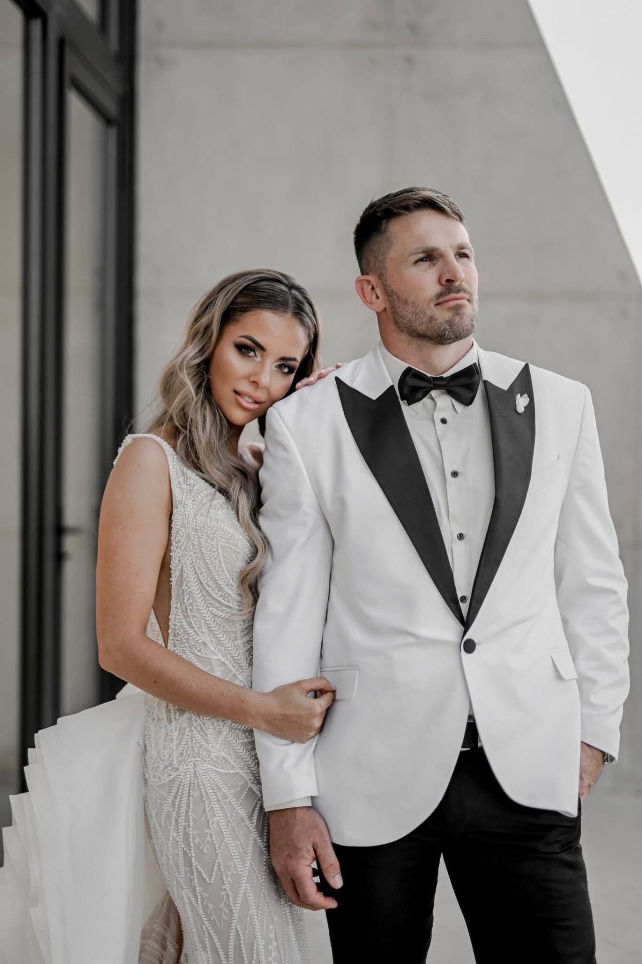 Jaco Kriel and Nastassja Ras on their wedding day